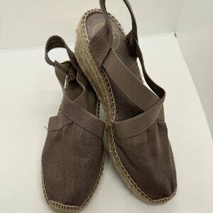 Roni Pons Origins - Tan Linen Espadrilles 40/8.5
